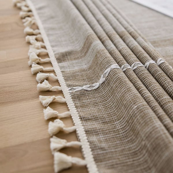 Bordsduk Grå Tassel Ins Vindtät Bomull Linne grey 110*110cm