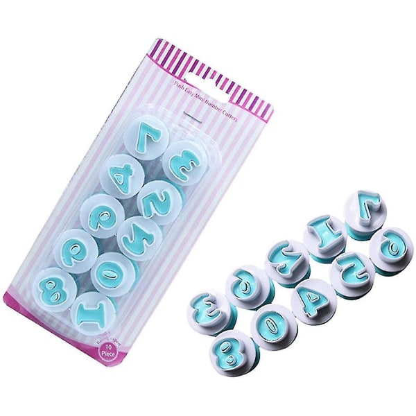 26 st stora bokstäver kakformar. Mini plast alfabet fondant kakor kex