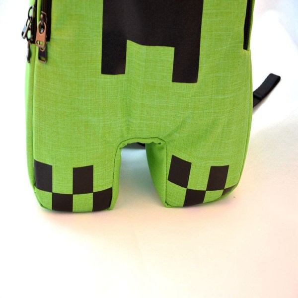 Minecraft skolväska Creeper ryggsäck för studentmode