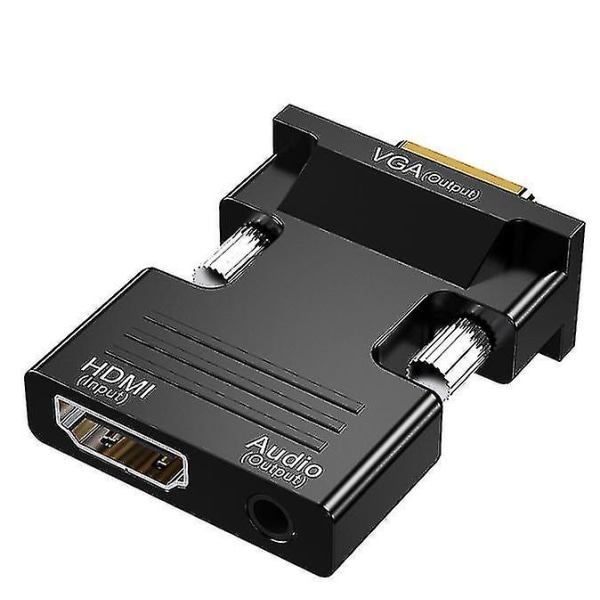 Aktiv 1080p hona HDMI till Vga-omvandlaradapterdongel med 3,5 mm stereoljud bärbar HDMI-kontakt