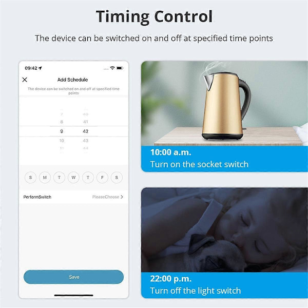 Tuya Zigbee Smart Brasil Stikkontakt Bryter 10A Bryter Støtte Stemmestyring TUYA APP Kontroll for Smart Life EU Plugg