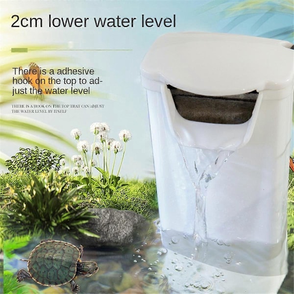Lavt Vannstand Filter Lite Akvarium Skilpadde Akvarium Fossfall Grunt Vann Stille Sirkulasjonsfilter Pumpe