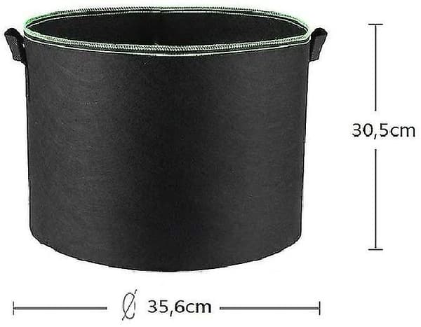 Potatisodlingsväska, 5-pack 10 gallons grönsaksodlingsväxter med visning