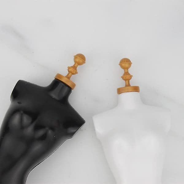 Sort Mannequin Stativ Model Til Dukker Tøj Kjole Display Holder 25cm white
