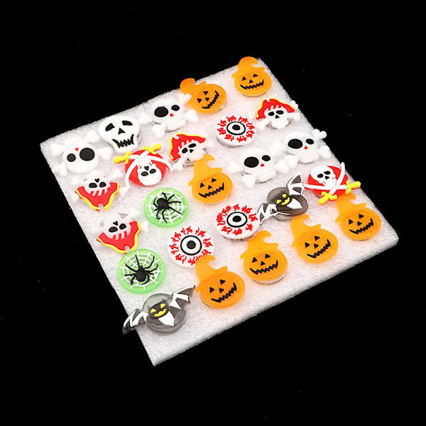 10 stk. LED-badge, plastik tegneserieelement LED lysende broche til fest, klub, daglig påklædning Halloween