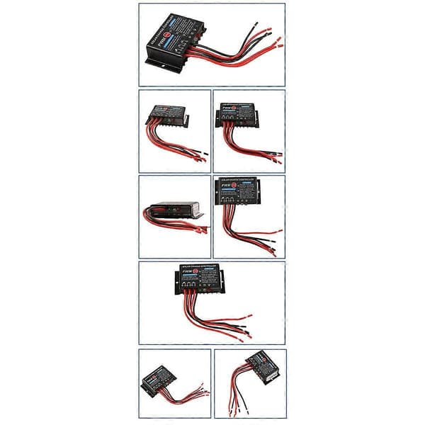 10A 12V IP67 Vanntett Solcelleladeregulator PWM Solkontrollregulator
