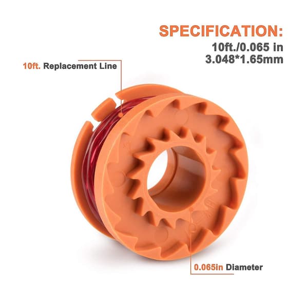 Reservedeler til Worx Wa0010 spole gressklipper tilbehør 6 and 2