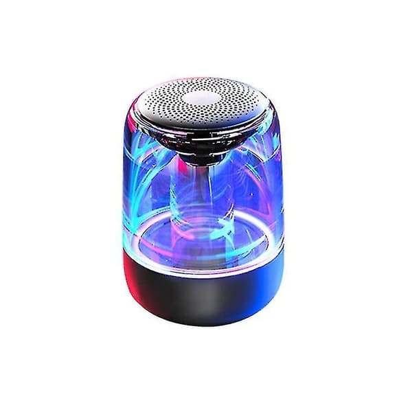 C7 Crystal Glaze Stereo Bluetooth-kaiutin LED-valoilla ja herätyskellolla