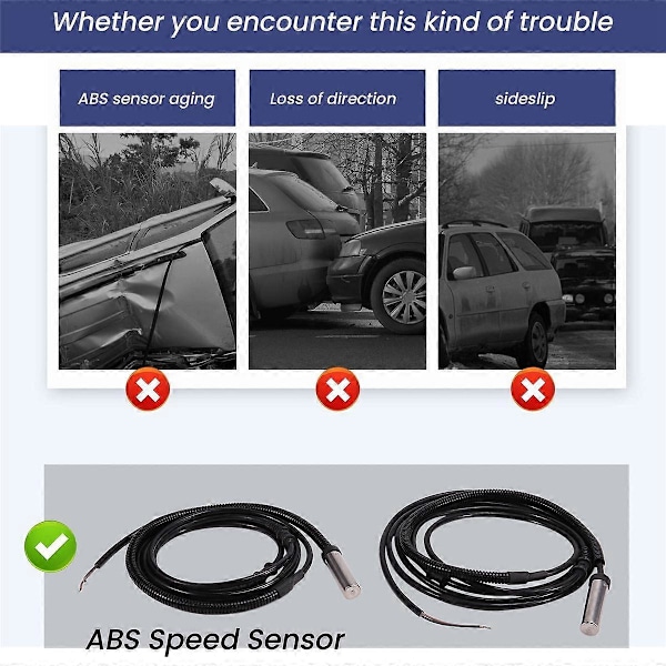 Auton vasen ja oikea takapyörän ABS-nopeusanturi G Wagon G Class 2002-2018 A4635401317 A4635401217