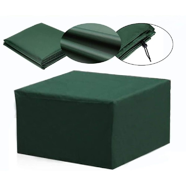 Vattentätt rektangulärt trädgårdsmöbelöverdrag Anti-uv uteplatsbord set möbelskydd 123x61x72cm