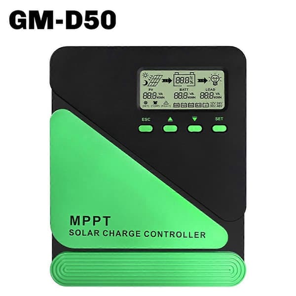 Solar Charge Controller MPPT -D50 Solcellepanel Solcelleladeregulator 12V 24V Batteri PV Inngang 100VOC