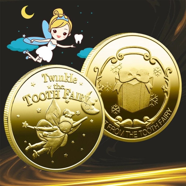 Tilfældige 5 guldbelagte erindringsmønter i forskellige stilarter, kreative gaver til børnebørn, metalmønter, krypterede erindringsmønter