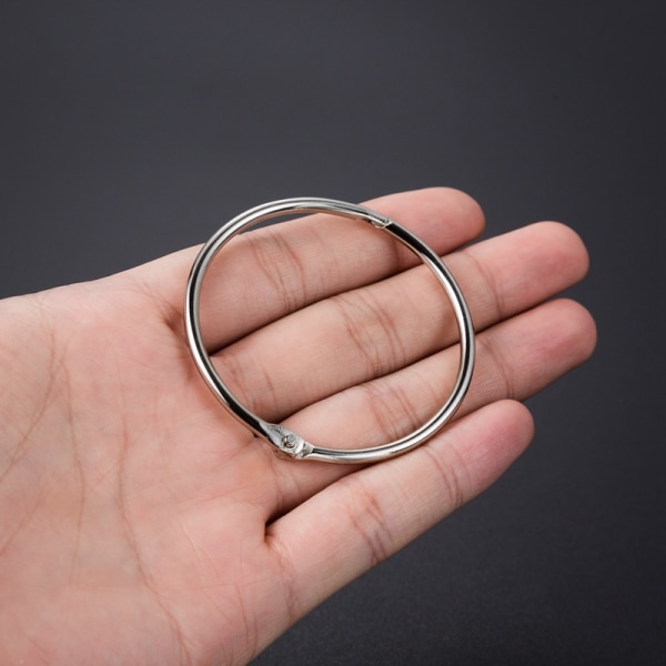 20 st (20 mm) Duschdraperiringar i metall, lätta att öppna och stänga, silverfärgade gardinringsspännen för badrum