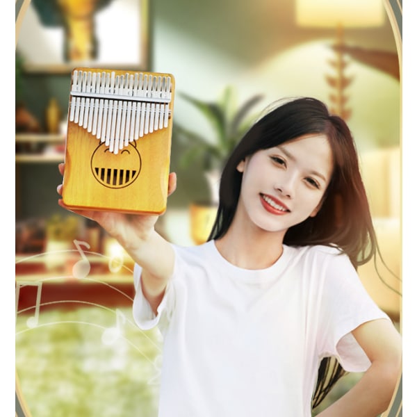 Carlinba Tommelharpe 17 Toner Fem Finger Harpe Fargerik Sommerfugl Nybegynner Finger Harpe