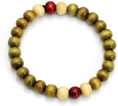 5-pakke 8mm treperle armbånd for menn - elastisk Buddha-armbånd -