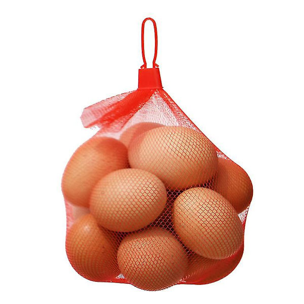 100 st nätpåsar i plast för förpackning av frukt och grönsaker i stormarknader (utan spänne)