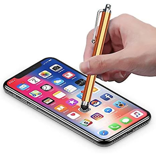 10st Universal Touch Screen Kapacitiv Stylus Pen kompatibel med Kindle Ipad Iphone Samsung (färg Random)
