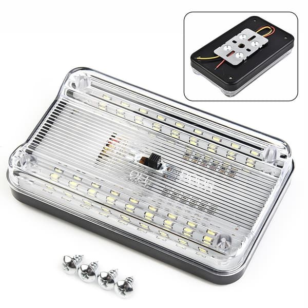 12V/36 LED bilinnvendig kuppeltak takleselampe