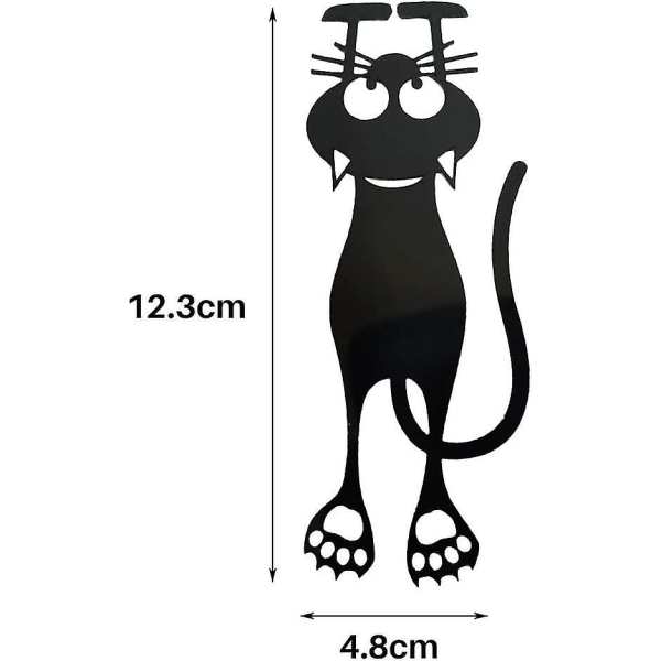 5 kpl Musta Kissanpentu Muoviset Kirjanmerkit Luovat Ontto Kissanpentu Kirjanmerkit Ihastuttava Kestävä 3d Eläin Kirjanmerkit Lukijalle
