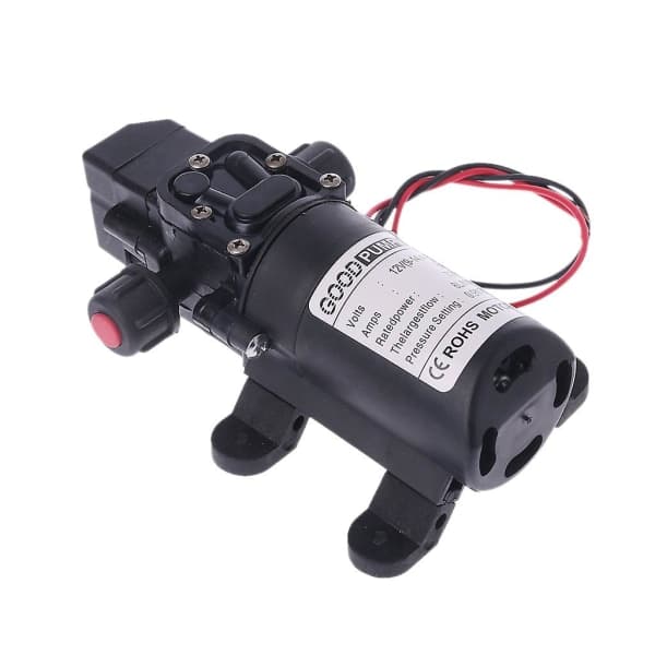 DC 12V 130psi 6L/min Vatten Högtryck Diafragma Själv Sugande Pump 70W
