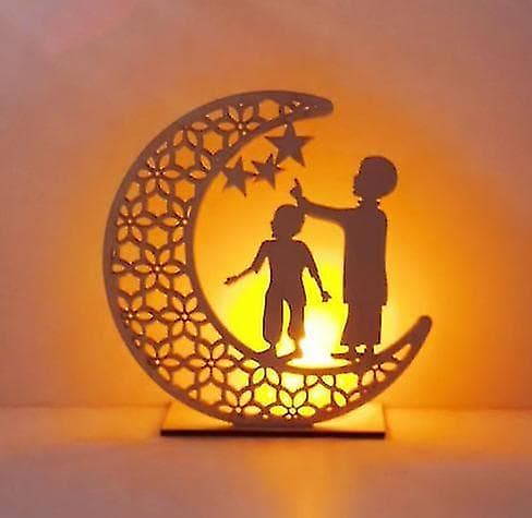 Ramadan Diy Puinen Kuu Led-Valo COLOR7
