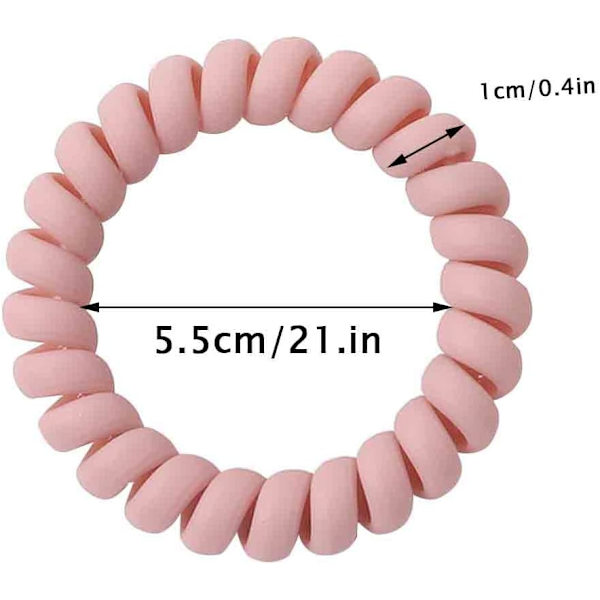 10 stk. 5 farver hårbånd frisør tilbehør hestehale pandebånd, spiral hårbånd, spiral hår scrunchie, til piger kvinder (lyse farver)