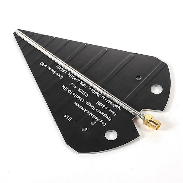 HT5 Log Periodisk Antenne 1.3-10GHz Bredbånds Retningsbestemt Antenne Høy Forstening 6-9dBi 50 for VHF UHF SHF Beidou GPS