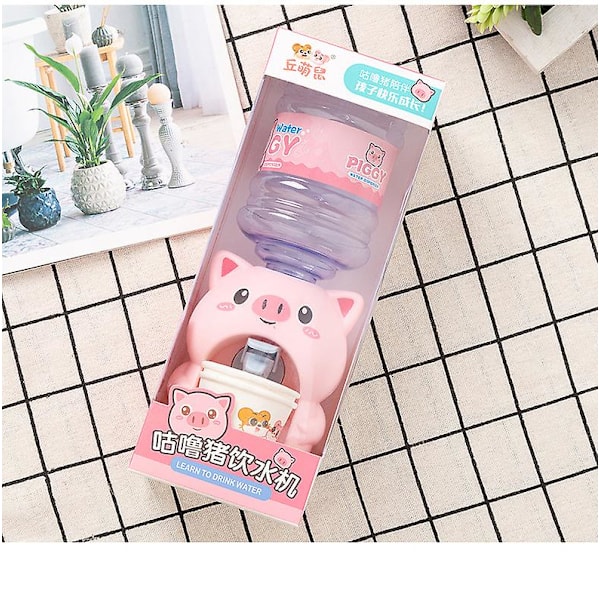 Mini vanndispenser, pedagogisk vanndispenserleketøy for barn pig