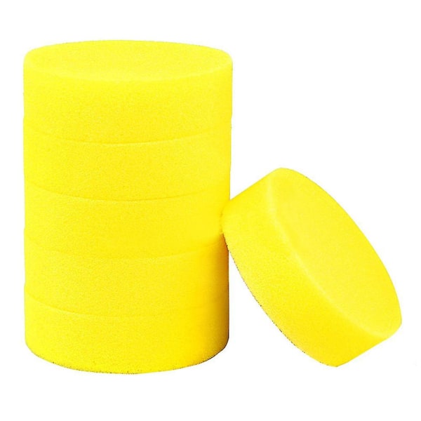 36pcs Car Polishing Waxing Sponge Pads Circular Automobile Buffing Sponge Brushes Outdoor Vehicle Cleaning Tools