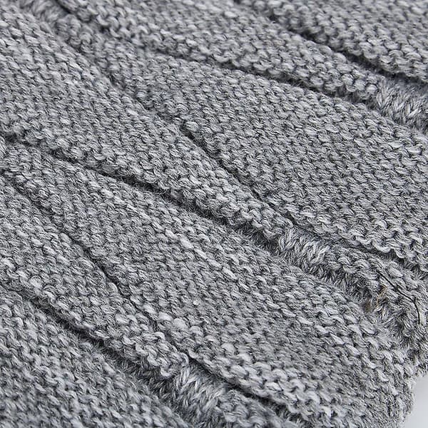 Vinterhatter for menn, kule luer, fôrede strikkede varme tykke skully-luer Grey