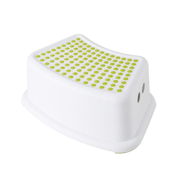 Lasten kylpyhuoneen askeljakkara, tukeva askel, liukumaton jakkara, taaperoiden jakkara potalle harjoitteluun ja keittiön käyttöön Light green