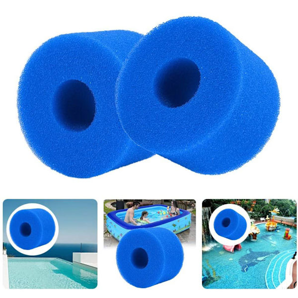 Passer til Intex Pool Filter Model S1 Genanvendelig Skumfilter til Varmt Karbad