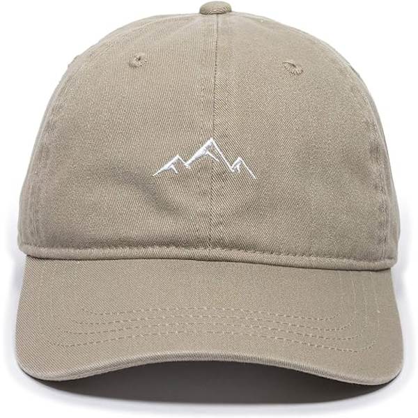 Mountain Dad Hat - Ustruktureret blød bomuldshat khaki