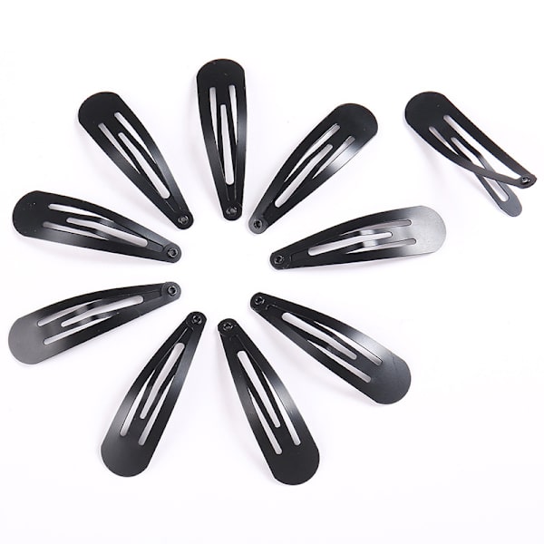 20 stk (svart) 6,8 cm store metallspenner for hårspenner uten glidning, hårspenner, hårtilbehør for kvinner og jenter