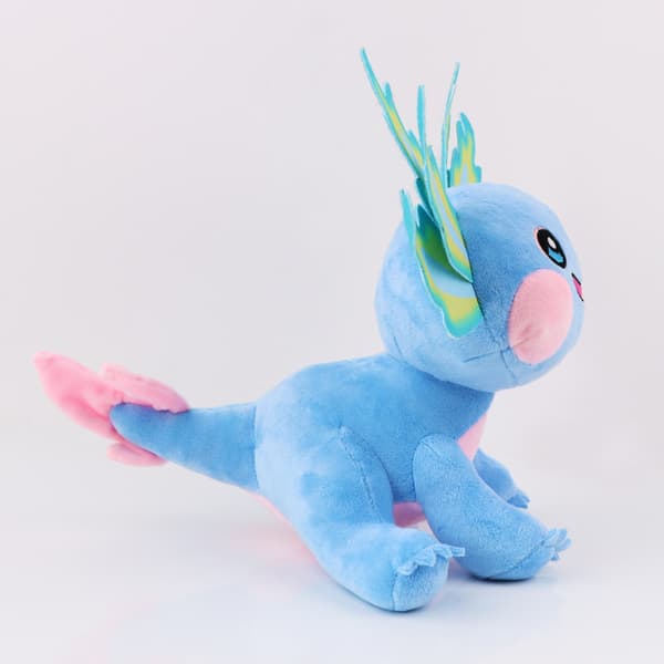 Salamander legetøjsdukke 27 cm, dukke til børn, gave blå