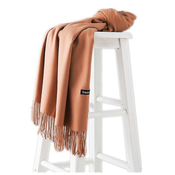 Cashmere Ull Sjal Wraps Tykk Myk Pashmina Skjerf Cashmere Skjerf For Dame Stor størrelse Skjerf Hode Skjerf For Dame 4