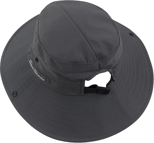 Dame Hestehale Solhat UV Beskyttelse Foldbar Mesh Bred Skygge Strand Fiskeri Hat Grey