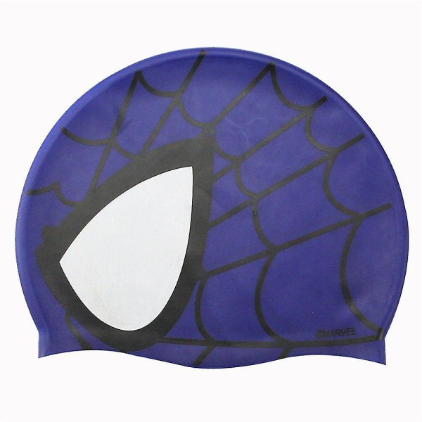Spider-Man silikon badehette for barn Gutter Jenter Vanntett badehette, blå