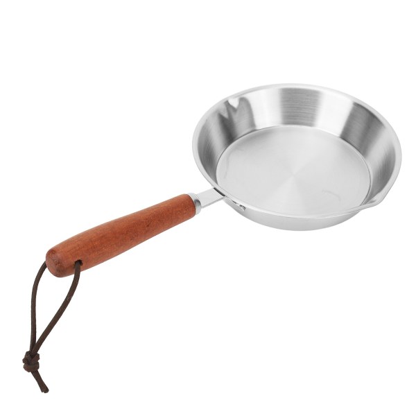 Rustfritt stål stekepanne Non Stick Egg Pan Stekepanne for husholdning Restaurant induksjon komfyr 6,3 tommer