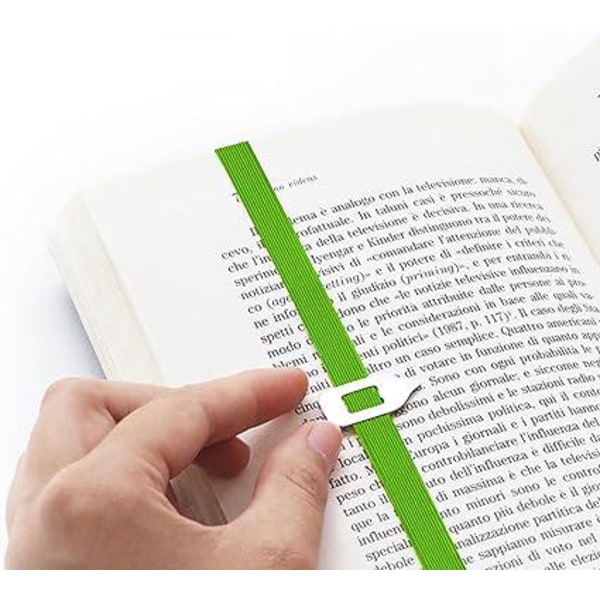 Elastiske bogmærker (grønne) er perfekte til enhver bog, kontor - kvinders bogmærker - mænds bogmærker - børns bogmærker - mist ikke dit mærke