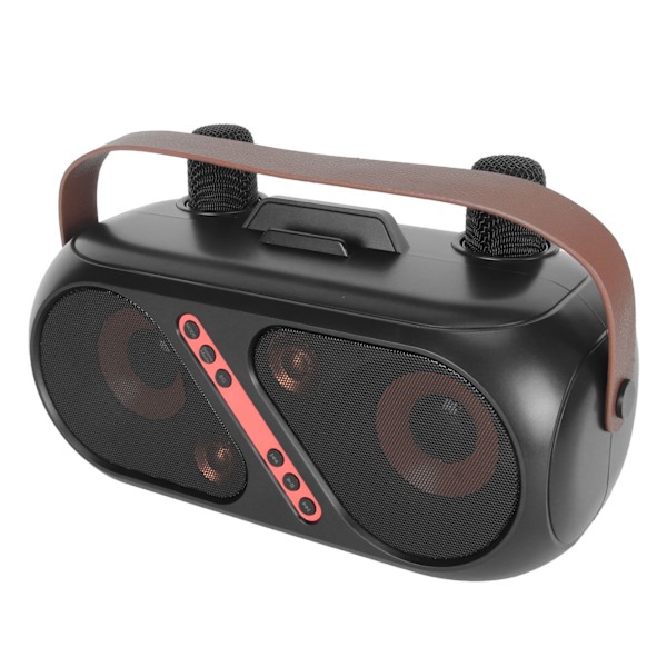 Karaokehögtalare Portabel Bluetooth 5.0 Lång Batteritid Karaokemaskin med 2 Mikrofoner för Hemmabruk Utomhus