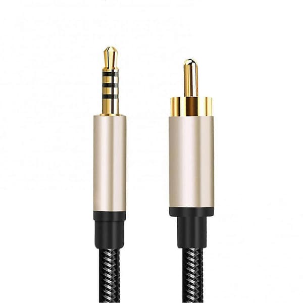 3.5mm Digital Audio Coaxial Cable HD RCA Lotus Head Conversion Cable for Stereo Receiver Speaker Projector