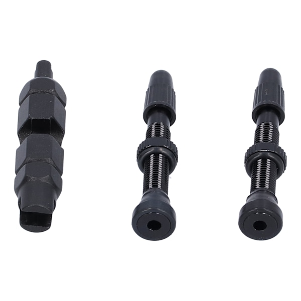 1,6 tum Tubeless Ventil Slang Fransk Typ Aluminium Legering Tillbehör för Landsvägscyklar Mountainbikes Svart