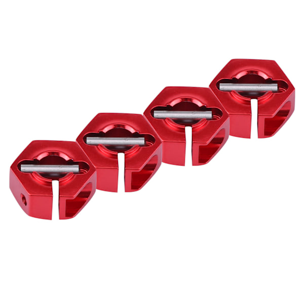12 mm Universal Hex-navadapter for HSP Sakura 1/10 skala RC-bil (6 mm, rød)