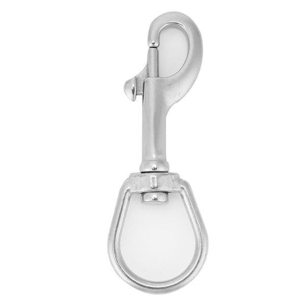 316 rustfritt stål enkelthode krok Swivel Eye Snap Scuba Diving Accessory (100MM, hvit)