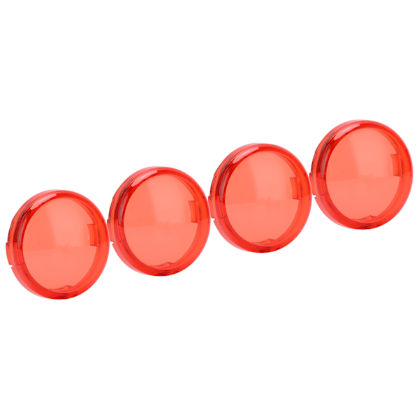 4 st 6 cm/2,36 tum Motorcykel Blinkerslins Skydd ABS Universal Motorcykel Tillbehör Röd