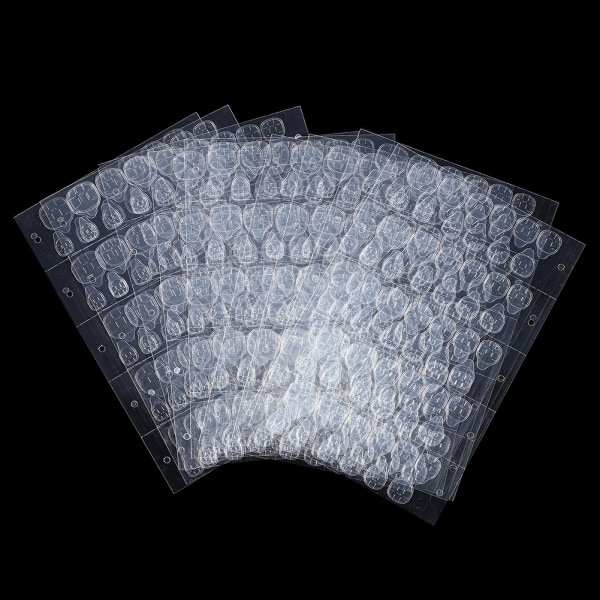 50 ark/parti dobbeltsidig selvklebende lim gjennomsiktig klar klistremerke klebrig tape for falske negler