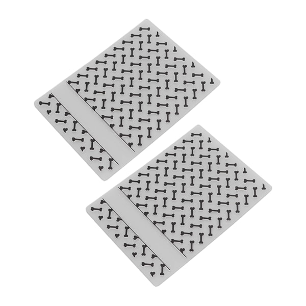 2 st Plast Präglingsmapp Klar Konkav Konvex Textur DIY Hantverksmallar för Inbjudningar Kuvert Kort