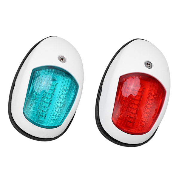 2st IP66 merivoimalaivan navigointiviestivalot DC 12V 3W LED-navigointiviestivalo Punainen Vihreä valo jahdille veneelleValkoinen