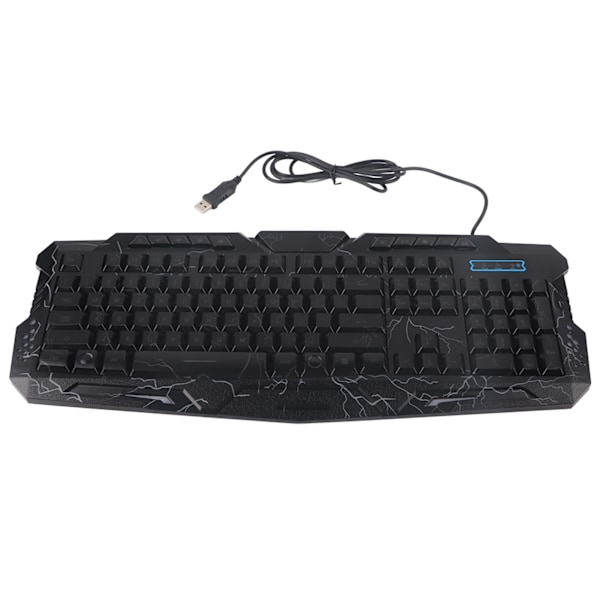 104 Tangenter Trådbundet Gaming Tangentbord A878 Engelskt Tre Färgers Bakgrundsbelysning för Win7 / 8 / Vista / XP / 2000